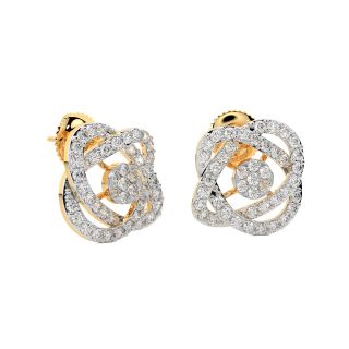 Astra Round Diamond Stud Earrings